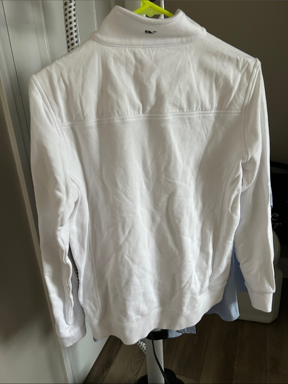 Vineyard Vines Kids White New England Patriots Quarter-Zip Pullover women’s s - Picture 5 of 5
